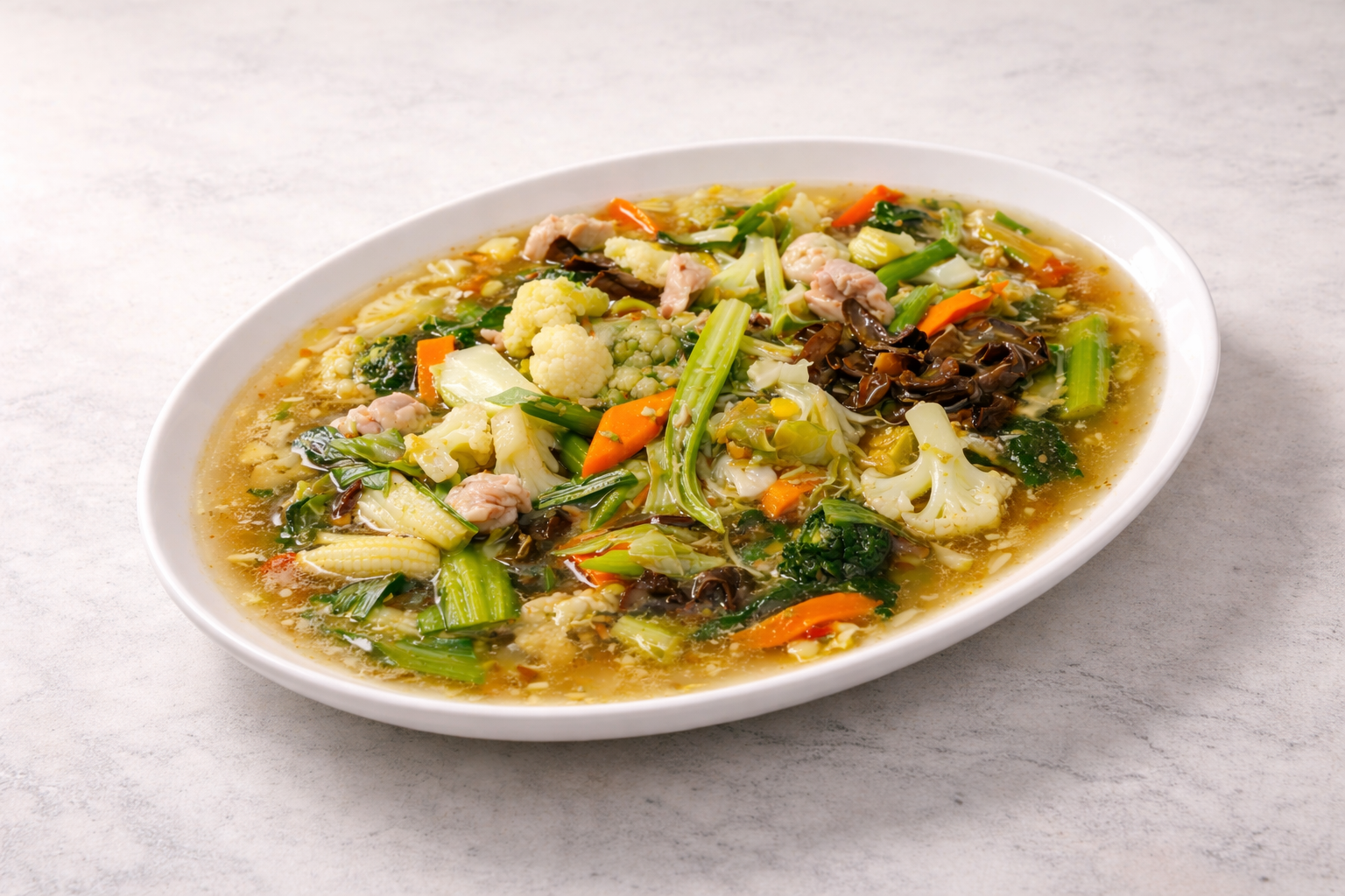 Capcay Goreng Kuah Ayam